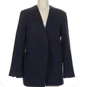 Spanx The Perfect Collarless Blazer Oversized Black Size Large NWOT Classic